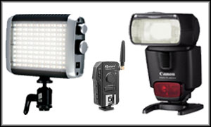 Flash, Video Light and Trigger