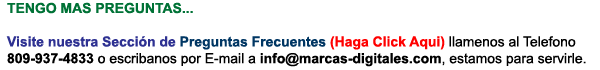 HAGA CLICK AQUI PARA NUESTRA SECCION DE PREGUNTAS FRECUENTES