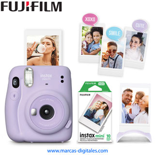 Fujifilm Instax Mini 11 Bundle Violeta Camara Foto Instantanea