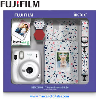 Fujifilm Instax Mini 11 Ice White Combo Instant Photo Camera