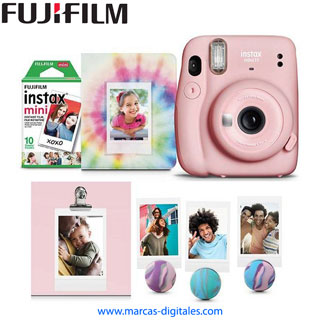Fujifilm Instax Mini 11 Combo Rosado Camara de Foto Instantanea