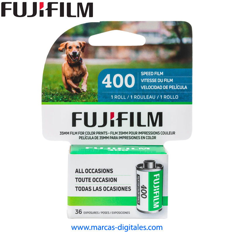 Fujifilm Pelicula Negativa a Color 35mm ISO400 Rollo de 36 Fotos