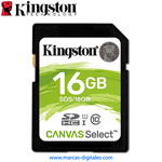 Secure Digital Kingston Canvas Select SDHC 16GB Clase 10 UHS-1