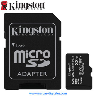 MicroSD Kingston Canvas Select 32GB Class 10 UHS-1 A1