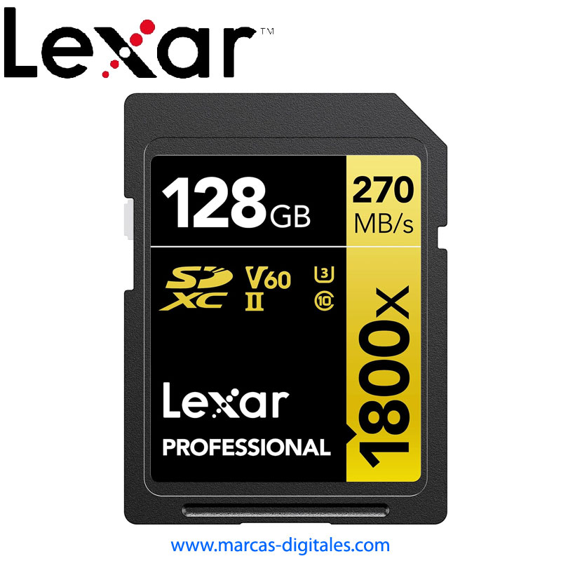 Secure Digital Lexar Professional 1800x SDXC 128GB UHS-II V60