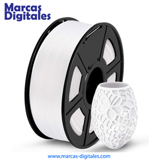 MDG PLA Filament 1.75mm Roll of 2.2 Pounds (1Kg) White