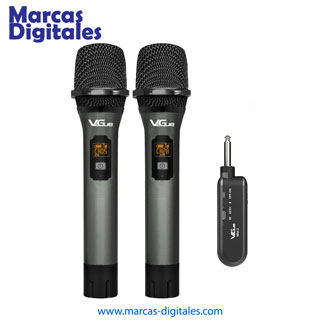 Vegue WM-2 Sistema de 2 Microfonos de Mano Inalambricos