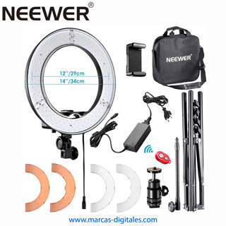 Neewer 14 Inches Professional Ring Light Set with 180 Leds 5500K