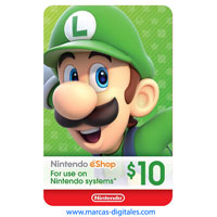 Nintendo Switch eShop 10 USD Gift Card (Digital Code)