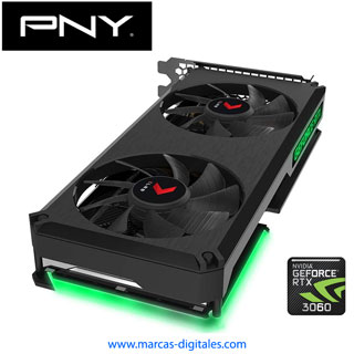 PNY GeForce RTX 3060 12GB XLR8 Revel Epic-X RGB Tarjeta Grafica