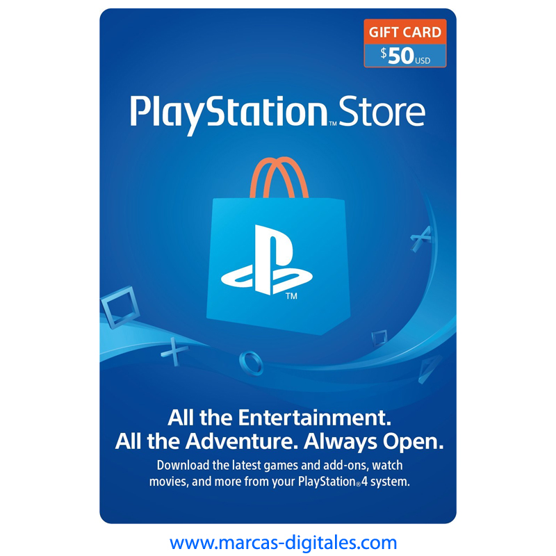 Balance Sony PlayStation PS4 PSN Store 50 USD (Codigo Digital)