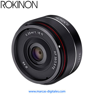 Rokinon AF 35mm f/2.8 FE Lente Fijo para Sony E