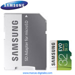 MicroSD Samsung Evo Select 32GB 95MB/s Clase 10 con Adaptador SD
