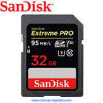 Secure Digital Sandisk Extreme Pro SDHC 32GB 95MB/s Clase 10 U3