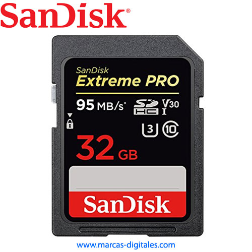 Secure Digital Sandisk Extreme Pro SDHC 32GB Clase 10 U3 V30
