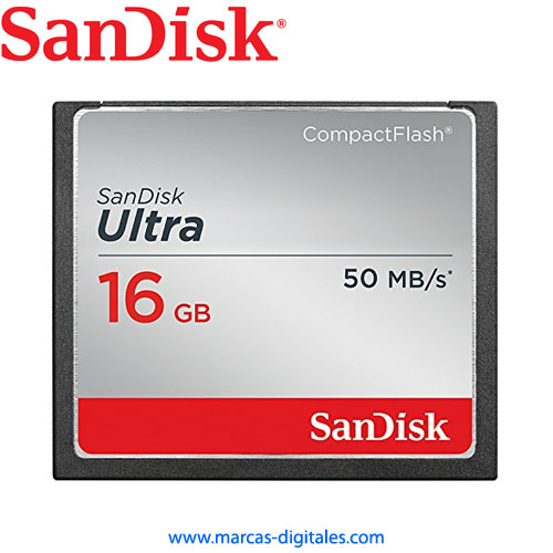 Compact Flash Sandisk Ultra 16GB 333x 50MB/s