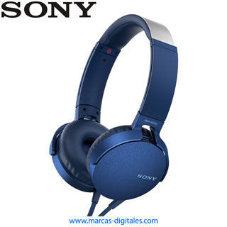 Sony MDR-XB550APL Extra Bass Stereo Headphones Blue