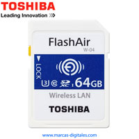 Secure Digital Toshiba FlashAir W-04 SDHC WIFI 64GB UHS-1 U3