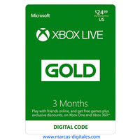 Xbox Live Gold Membresia de 3 Meses