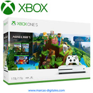 Xbox One S 1TB HDR 4K Video Minecraft Digital Combo