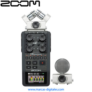 Zoom H6 Grabadora Digital de Audio de 6 Canales