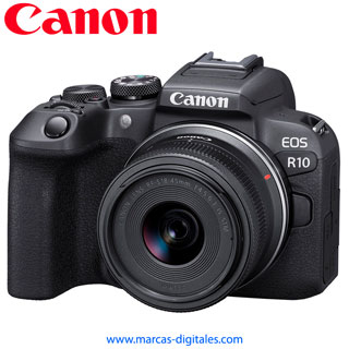 Canon EOS R10 con Lente 18-45mm STM IS Camara Mirrorless