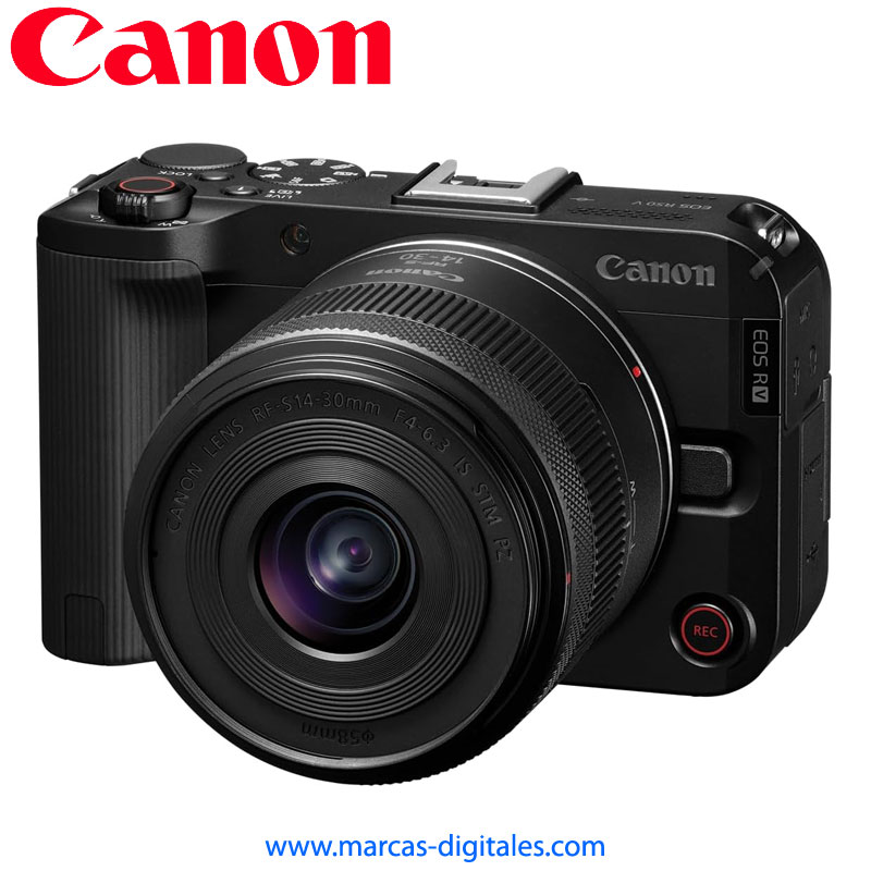 Canon EOS R50 V con Lente 14-30mm STM IS Camara Mirrorless