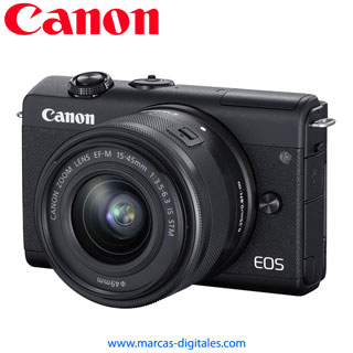 Canon EOS M200 con Lente 15-45mm STM IS Camara Mirrorless