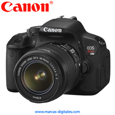 Canon Digital Rebel T4i 650D con Lente 18-55mm IS Kit