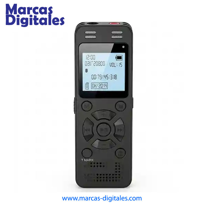 MDG V618 Gravadora Digital de Voz y Reproductor MP3 con Bateria Interna Recargable