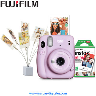 Fujifilm Instax Mini 11 Combo Violeta Camara de Foto Instantanea