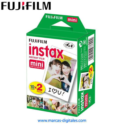 Fujifilm Instax Mini Paquete de 20 Fotos Instantaneas