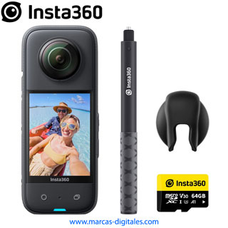 Insta360 X3 5.7K 360 72MP Camcorder with Dual Lens Bundle