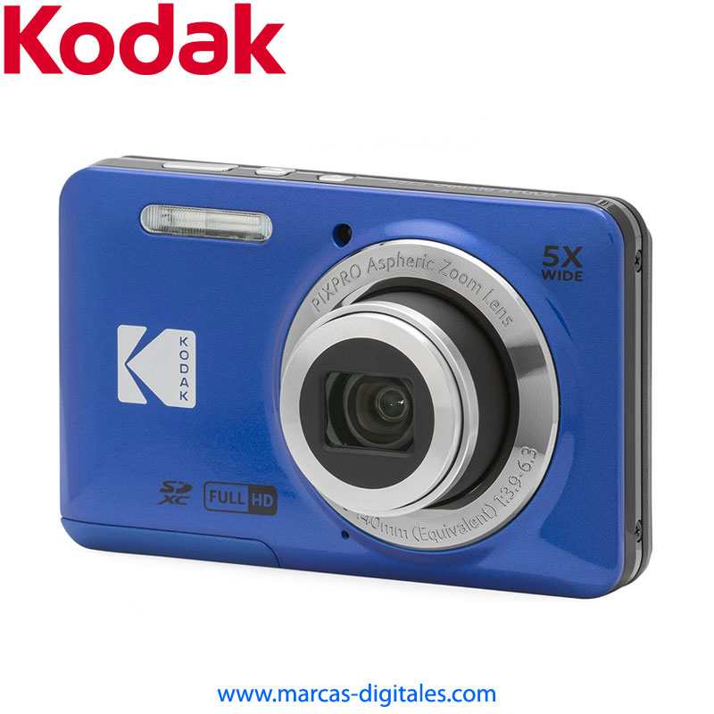 Kodak PixPro FZ55 16MP 5x Zoom Combo Azul Camara Compacta