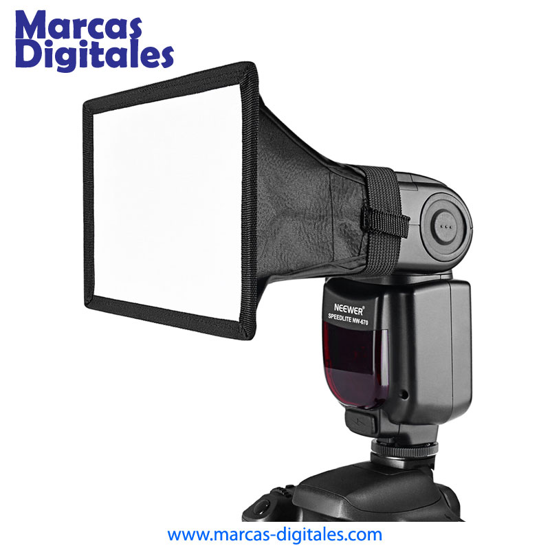 MDG Mini Softbox Difusor de 6x5 Pulgadas para Flash Speedlight
