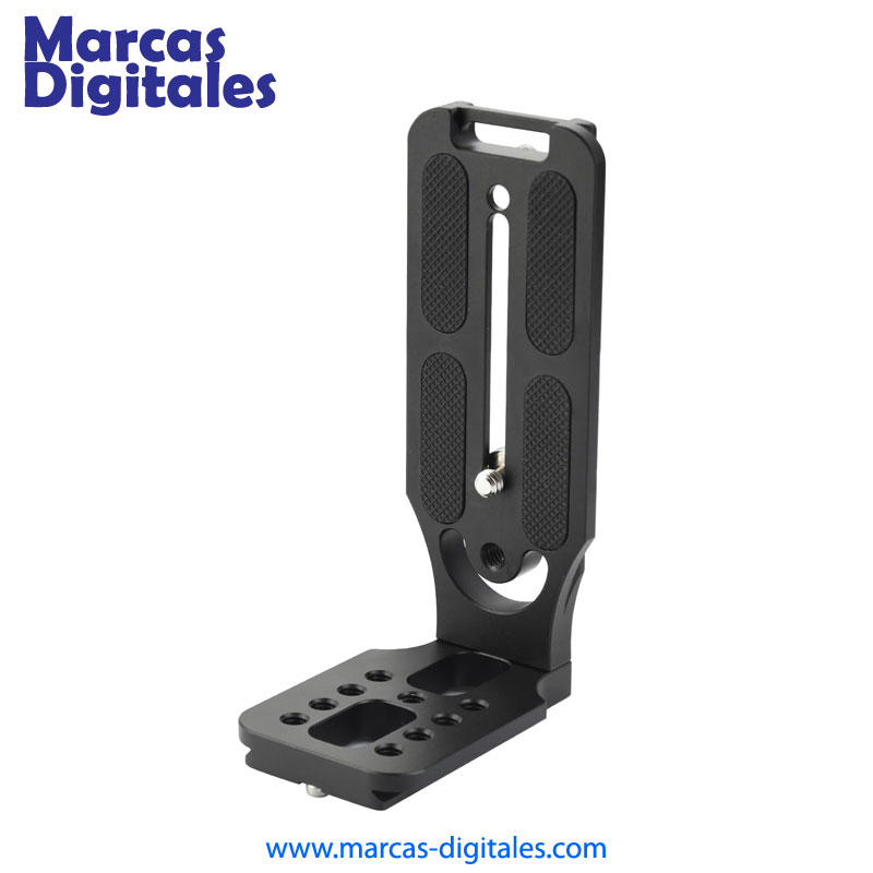 MDG Soporte Adaptador Tipo L Posicion Vertical para Tripodes y Estabilizadores Gimbal