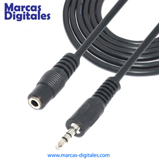 MDG Cable Extension Audio Conexion Mini Jack 3.5mm TRS 10 Pies