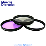 MDG Kit de Filtros Basicos (UV, FDL y CPL) de 58mm