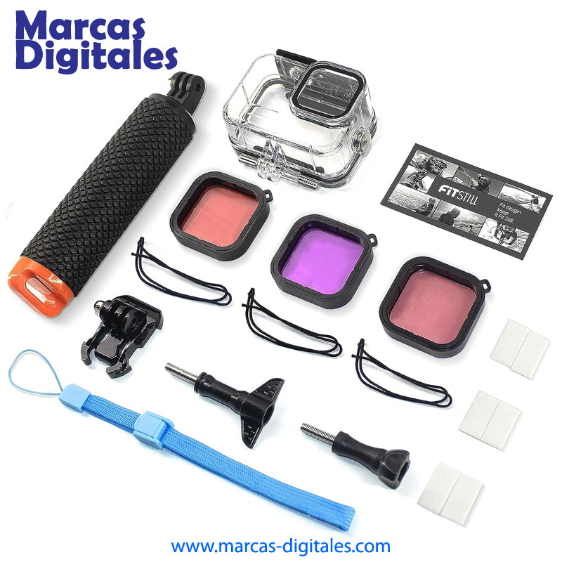 MDG Set de Carcasa a Prueba de Agua para Gopro Hero 9 a 13