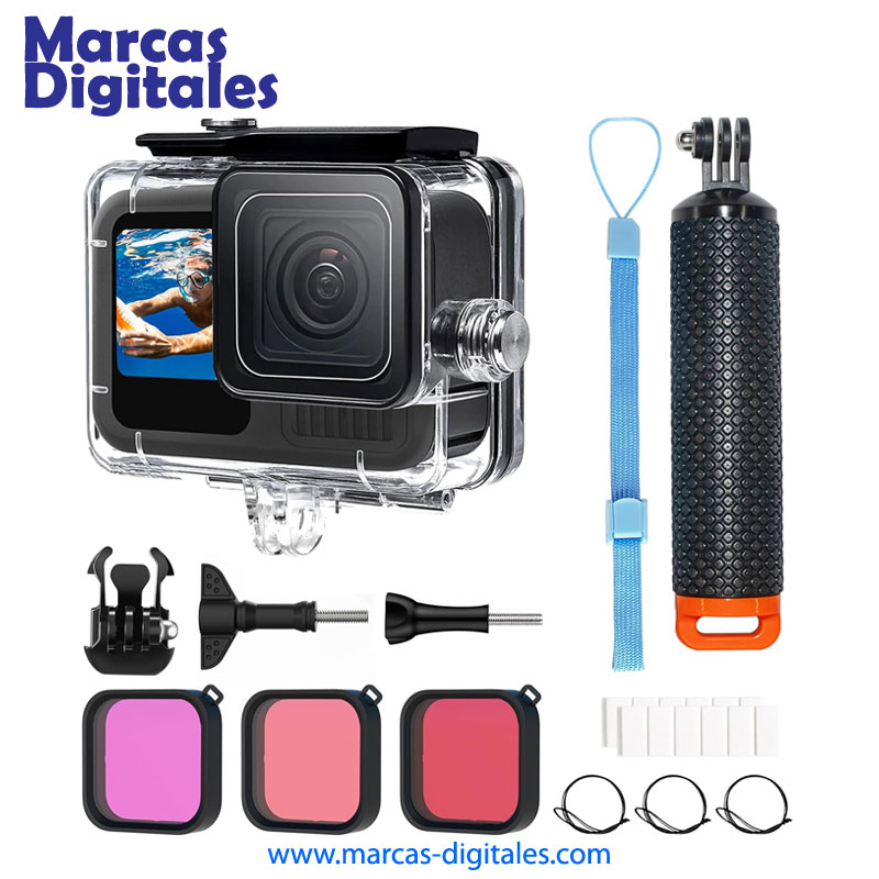 MDG Set de Carcasa a Prueba de Agua para Gopro Hero 9 a 13