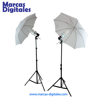 MDG Studio Continuous Lighting Kit with 2 Umbrellas and 2 Socket