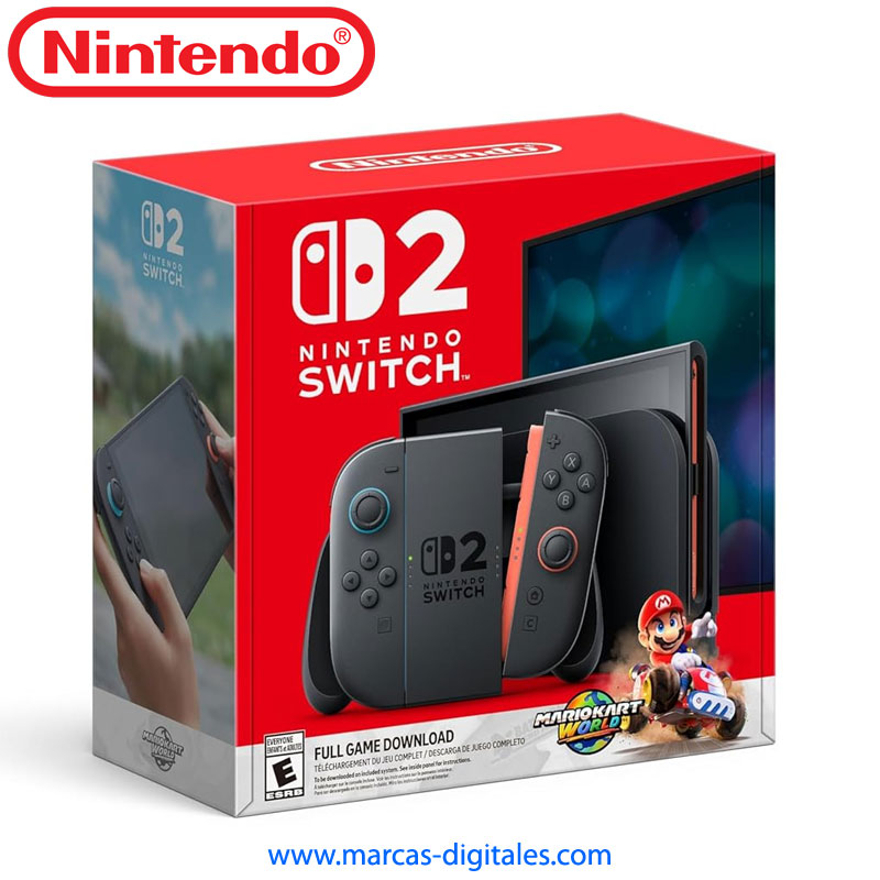 Nintendo Switch 2 Combo Mario Kart World Consola de Videojuegos para TV y Portatil