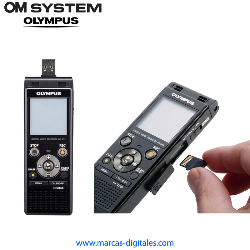 Olympus WS-853 8GB hasta 2080 Horas Puerto MicroSD y USB