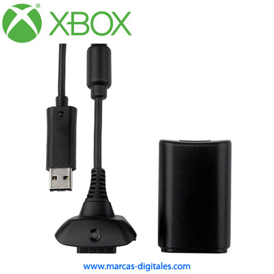 Xbox 360 Play n Charge Kit (Cable y Bateria de Control)