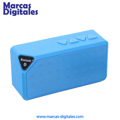 MDG Mini Bocina Bluetooth 3x Color Azul