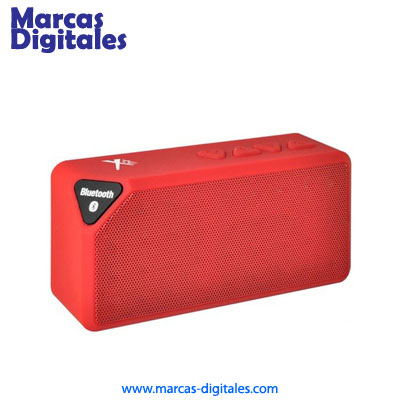 MDG Mini Bocina Bluetooth 3x Color Rojo