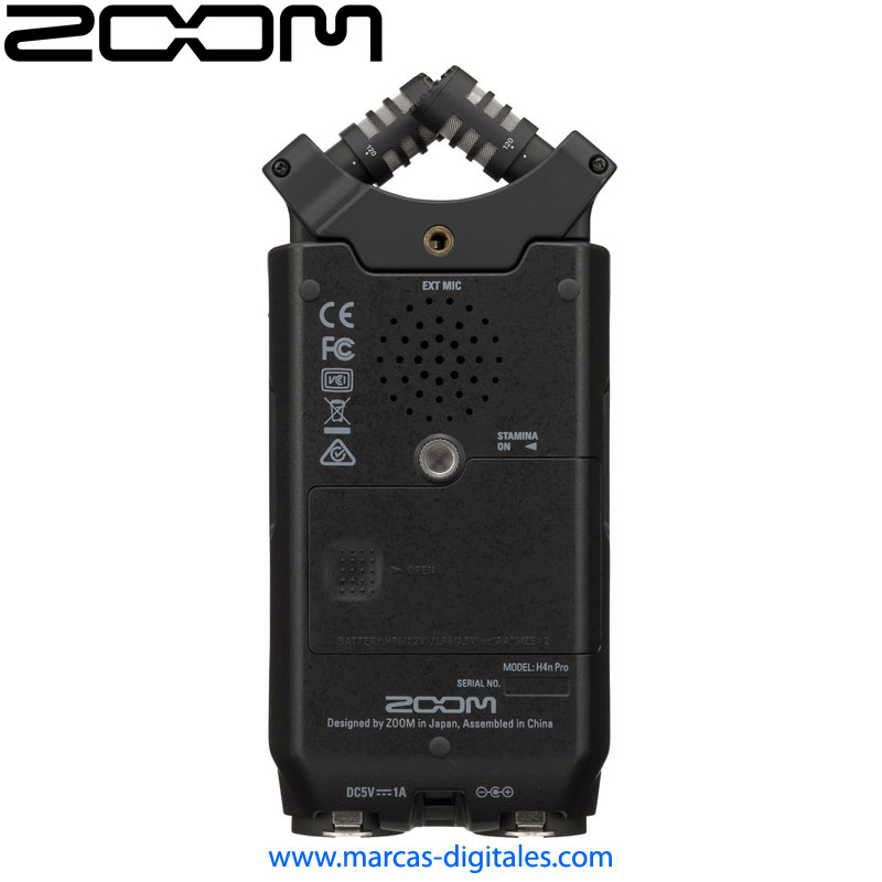 Zoom H4n Pro Grabadora de Audio de 4 Pistas con Microfono X/Y